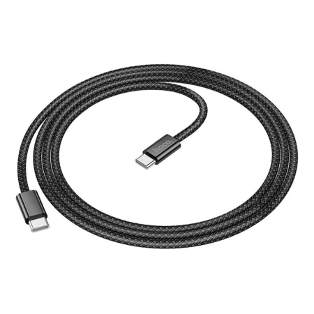 Кабель hoco. Hero 60W Charging Data Cable разъем Type-C – Type-C (X105) Черный Кабель hoco. Hero 60W Charging Data Cable разъем Type-C – Type-C (X105) Черный