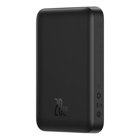 Внешний аккумулятор Baseus Magnetic Mini Wireless Fast Charge power bank с поддержкой беспроводной зарядки 10000mAh 20W Черный Внешний аккумулятор Baseus Magnetic Mini Wireless Fast Charge power bank с поддержкой беспроводной зарядки 10000mAh 20W Черный