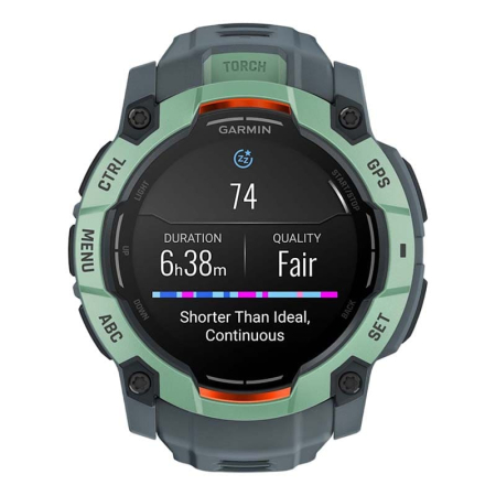 Часы Garmin INSTINCT 3 AMOLED 50мм Neo Tropic, зеленый с серым ремешком Часы Garmin INSTINCT 3 AMOLED 50мм Neo Tropic, зеленый с серым ремешком