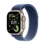 Apple Watch Ultra 3 (2025), 49 мм корпус из титана цвета «Natural», ремешок Trail Loop размера M/L цвета «Blue/Bright Blue» Apple Watch Ultra 3 (2025), 49 мм корпус из титана цвета «Natural», ремешок Trail Loop размера M/L цвета «Blue/Bright Blue»