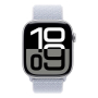 Apple Watch Series 10, 46 мм корпус из алюминия цвета «Silver», ремешок Sport Loop цвета «Blue Cloud» Apple Watch Series 10, 46 мм корпус из алюминия цвета «Silver», ремешок Sport Loop цвета «Blue Cloud»