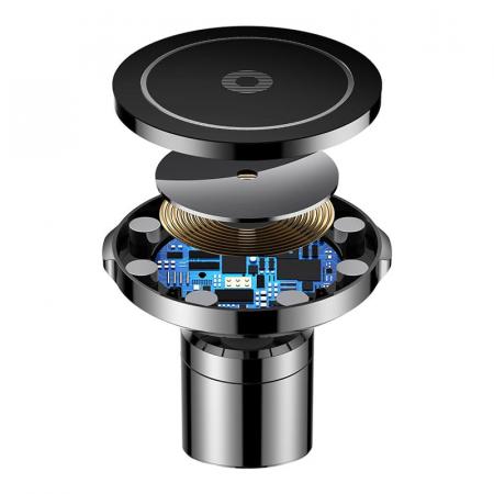 Автомобильный магнитный держатель с функцией беспроводной зарядки Baseus Big Ears Car Mount Wireless Charger (WXER-01) Черный Автомобильный магнитный держатель с функцией беспроводной зарядки Baseus Big Ears Car Mount Wireless Charger (WXER-01) Черный