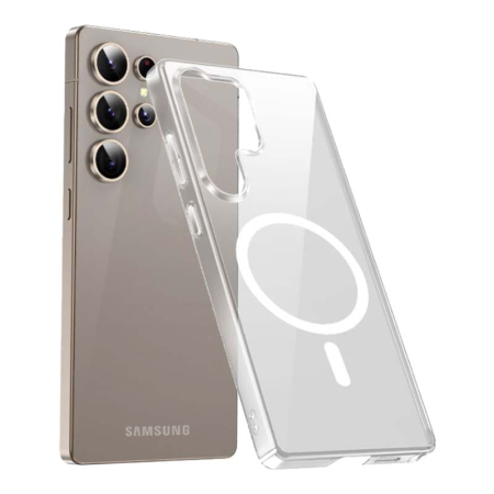 Чехол для Samsung Galaxy S25 Ultra Keephone X-Crystal с MagSafe Прозрачный