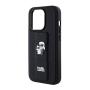 Чехол Karl Lagerfeld для iPhone 15 Pro Karl hc gripstand saffiano kc pins (KLHCP15LGSAKCPK) Черный