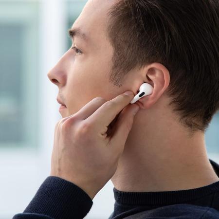 Беспроводные наушники с микрофоном Deppa Air Pro, TWS, BT 5.1, 250 мАч, QI, IPX4 (44167) Белый Беспроводные наушники с микрофоном Deppa Air Pro, TWS, BT 5.1, 250 мАч, QI, IPX4 (44167) Белый