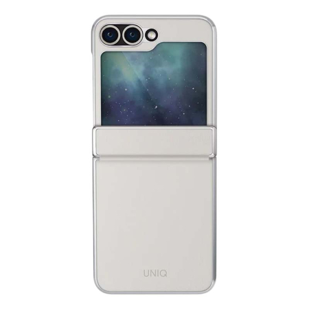 Чехол для Samsung Galaxy Z Flip 6 UNIQ ORA Premium leatherette Белый Чехол для Samsung Galaxy Z Flip 6 UNIQ ORA Premium leatherette Белый