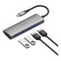 Хаб WiWU Alpha Type-C 4*USB3.0 (A440) Серый Хаб WiWU Alpha Type-C 4*USB3.0 (A440) Серый
