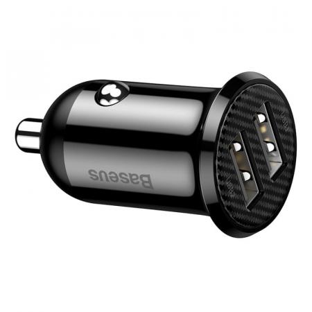 Автомобильное зарядное устройство Baseus car charger Grain Pro Dual USB 4.8A (CCALLP-01) Черный Автомобильное зарядное устройство Baseus car charger Grain Pro Dual USB 4.8A (CCALLP-01) Черный