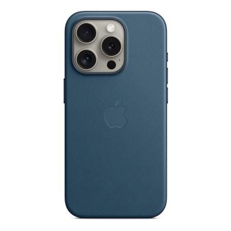 Чехол FineWoven Case для Apple iPhone 15 Pro с MagSafe Pacific Blue, синий Чехол FineWoven Case для Apple iPhone 15 Pro с MagSafe Pacific Blue, синий
