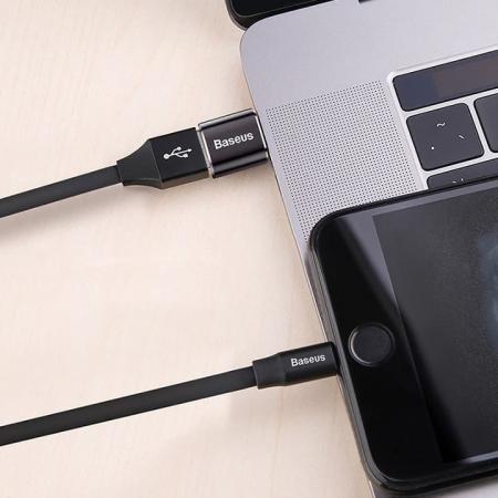 Адаптер Baseus USB-А - USB Type-C (CATOTG-01) Черный Адаптер Baseus USB-А - USB Type-C (CATOTG-01) Черный