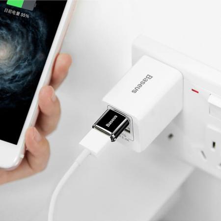 Адаптер Baseus USB-А - USB Type-C (CATOTG-01) Черный Адаптер Baseus USB-А - USB Type-C (CATOTG-01) Черный