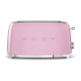 Тостер на 4 ломтика SMEG 50s style (TSF02PKEU) Розовый