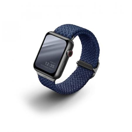Ремешок UNIQ для Apple Watch 42/44/45 мм ASPEN Strap Braided (44MM-ASPOBLU) Синий Ремешок UNIQ для Apple Watch 42/44/45 мм ASPEN Strap Braided (44MM-ASPOBLU) Синий
