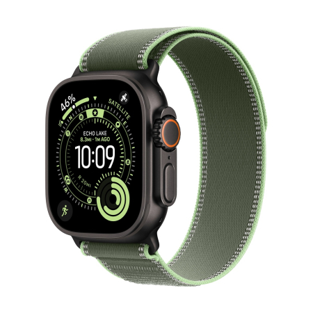 Apple Watch Ultra 3 (2025), 49 мм корпус из титана цвета «Black», ремешок Trail Loop размера M/L цвета «Green/Neon» Apple Watch Ultra 3 (2025), 49 мм корпус из титана цвета «Black», ремешок Trail Loop размера M/L цвета «Green/Neon»
