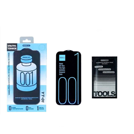 Защитное стекло для iPhone 17/16 Pro Remax (YT-01), Черный Защитное стекло для iPhone 17/16 Pro Remax (YT-01), Черный