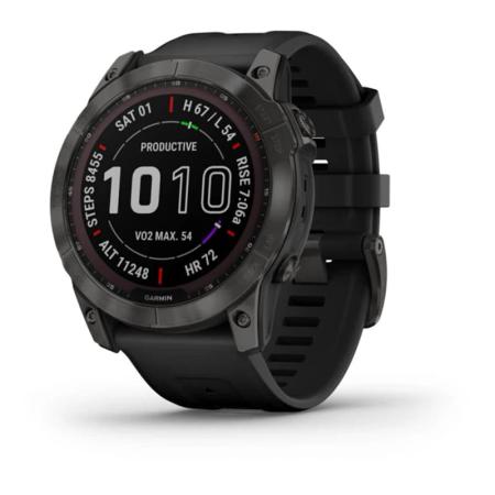 Часы Garmin FENIX 7X Carbon gray, черный Часы Garmin FENIX 7X Carbon gray, черный