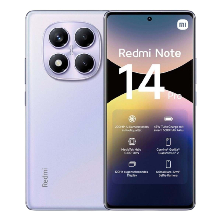 Xiaomi Redmi Note 14 Pro 8/256Gb Aurora Purple, фиолетовый Xiaomi Redmi Note 14 Pro 8/256Gb Aurora Purple, фиолетовый