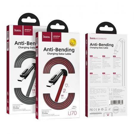 Кабель hoco. USB на Type-C, 1,2 м (U70) Черный Кабель hoco. USB на Type-C, 1,2 м (U70) Черный