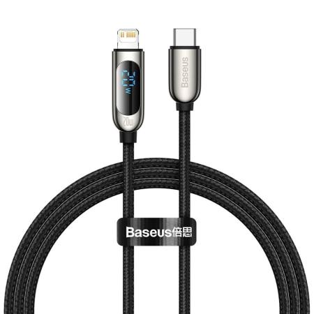 Кабель Baseus Display Fast Charging Data Cable Type-C - Lighting 20W, 1 м (CATLSK-01) Черный Кабель Baseus Display Fast Charging Data Cable Type-C - Lighting 20W, 1 м (CATLSK-01) Черный