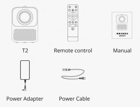 Мини проектор Xiaomi Wanbo Projector T2 Белый Мини проектор Xiaomi Wanbo Projector T2 Белый