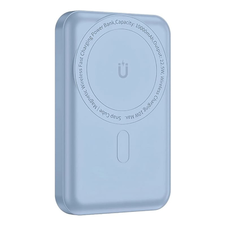 Внешний аккумулятор WiWU Power Bank Snap Cube-SC 10000mAh 22,5 Вт Blue, голубой Внешний аккумулятор WiWU Power Bank Snap Cube-SC 10000mAh 22,5 Вт Blue, голубой