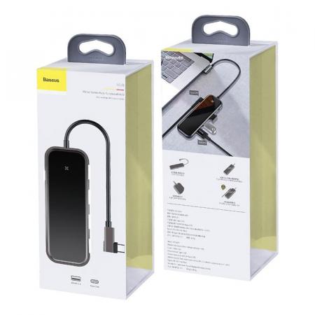 Переходник Baseus для MacBook HUB Multifunctional (Type-C to 4xUSB3.0+PD) (CAHUB-EZ0G) Deep Grey, темно-серый Переходник Baseus для MacBook HUB Multifunctional (Type-C to 4xUSB3.0+PD) (CAHUB-EZ0G) Deep Grey, темно-серый