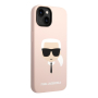 Чехол Karl Lagerfeld для iPhone 14 с MagSafe Liquid silicone Karl's head Hard (KLHMP14SSLKHLP) Розовый Чехол Karl Lagerfeld для iPhone 14 с MagSafe Liquid silicone Karl's head Hard (KLHMP14SSLKHLP) Розовый