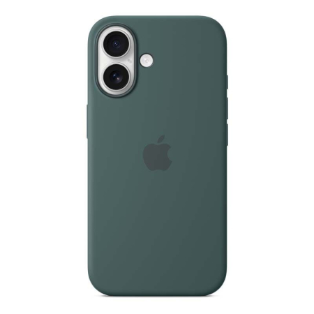 Чехол Silicone Case для Apple iPhone 16 Dark Green, темно-зеленый Чехол Silicone Case для Apple iPhone 16 Dark Green, темно-зеленый