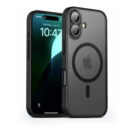 Чехол для iPhone 16 6.1" Gurdini Slim Series with Magsafe Black, черный Чехол для iPhone 16 6.1" Gurdini Slim Series with Magsafe Black, черный