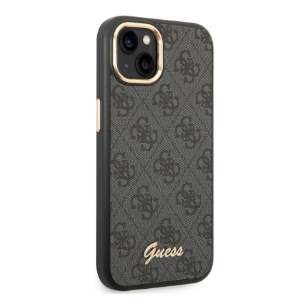 Чехол Guess для iPhone 14 CG Mobile PU 4G Script metal logo Hard (GUHCP14SHG4SHK) Черный Чехол Guess для iPhone 14 CG Mobile PU 4G Script metal logo Hard (GUHCP14SHG4SHK) Черный
